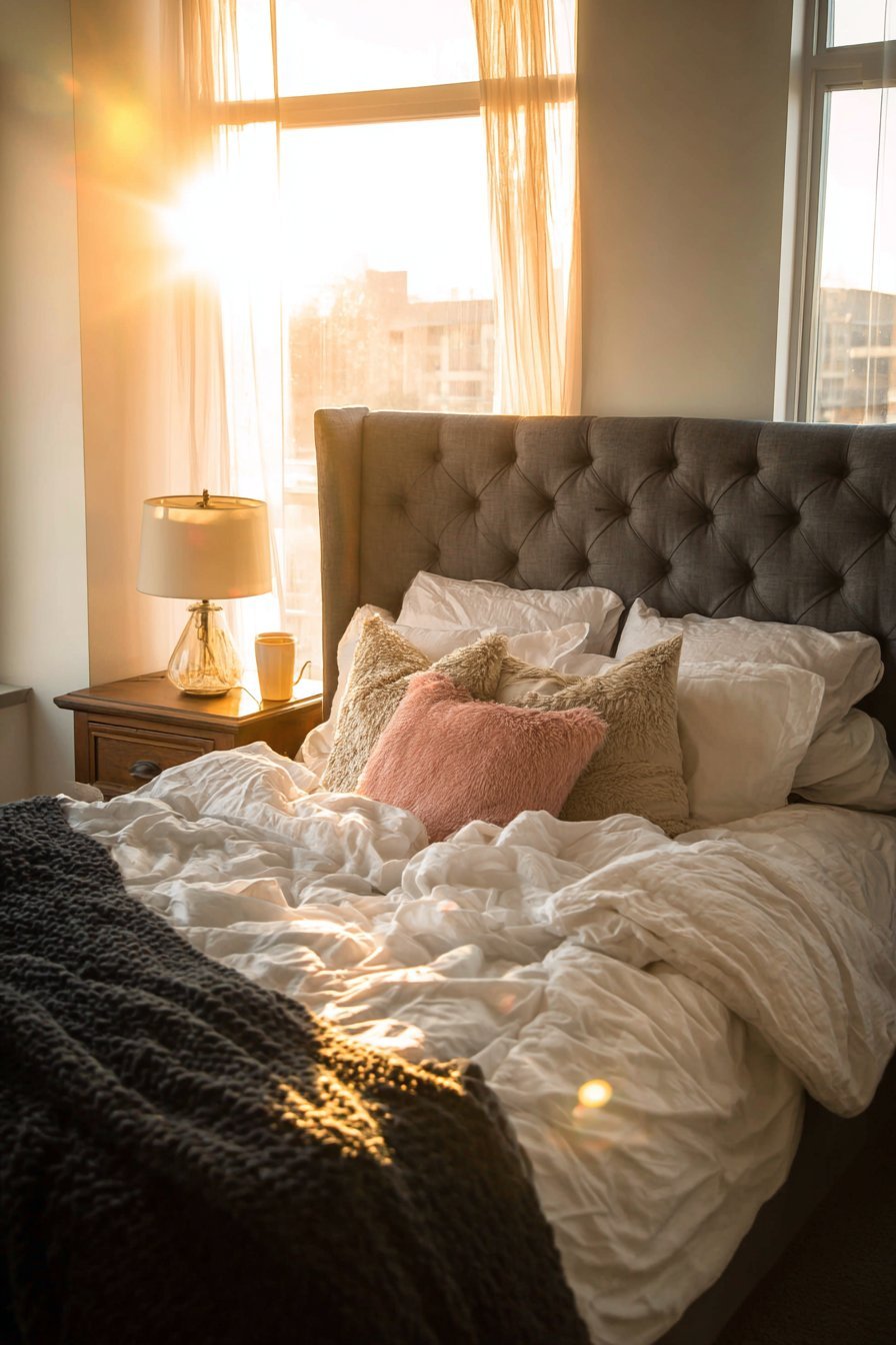 Upholstered Linen Headboard