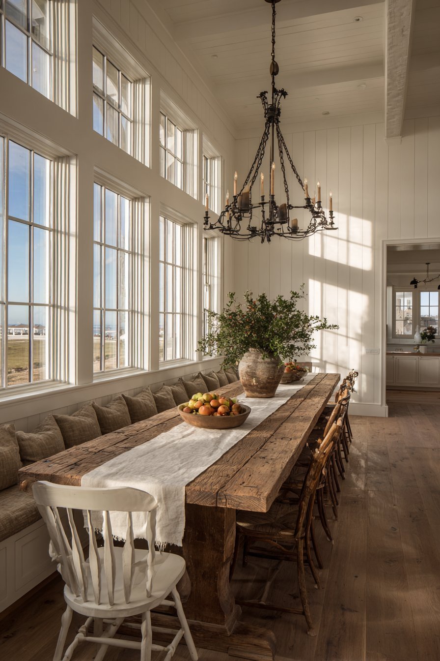 Rustic Farmhouse Dining Integration