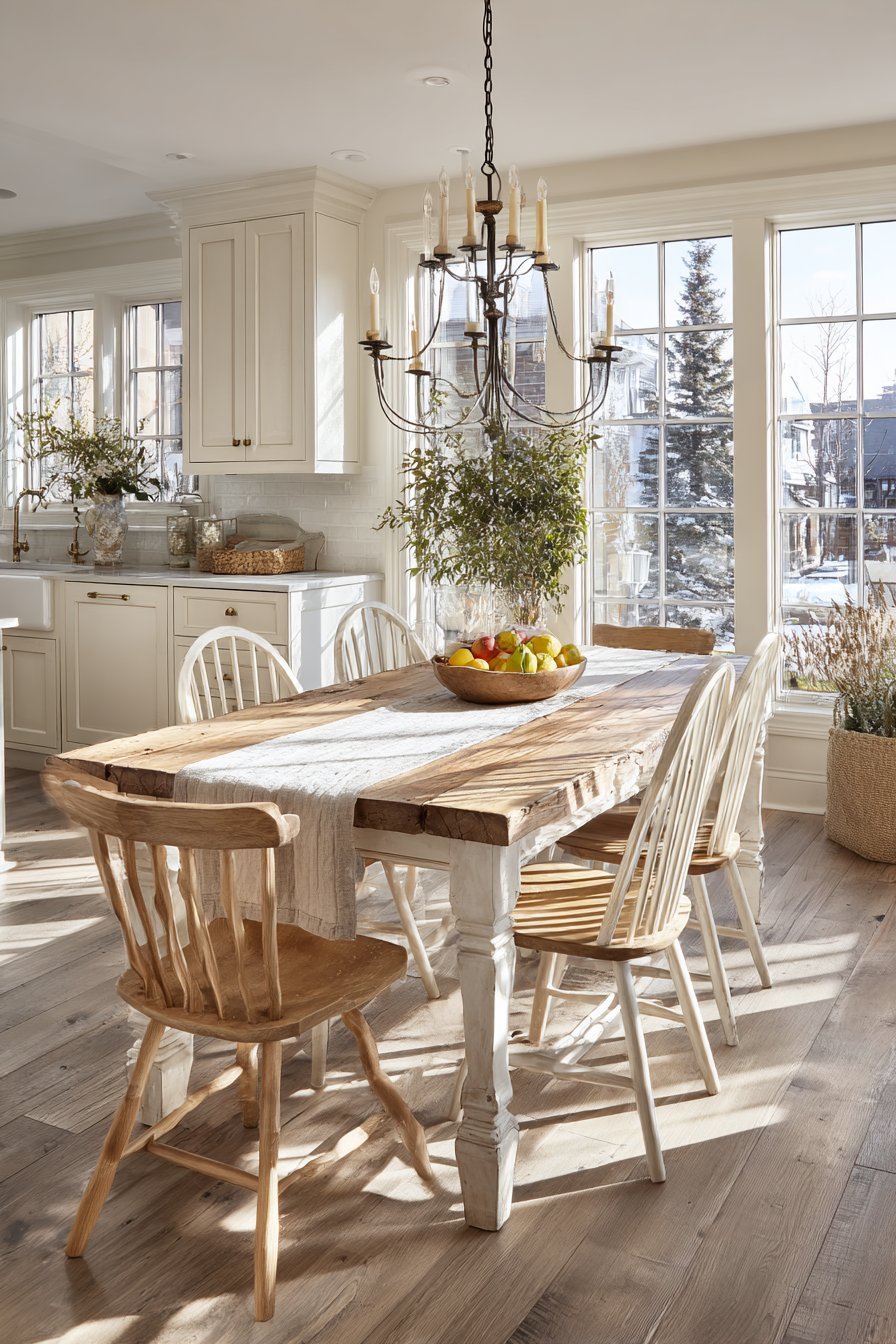 Rustic Farmhouse Dining Integration