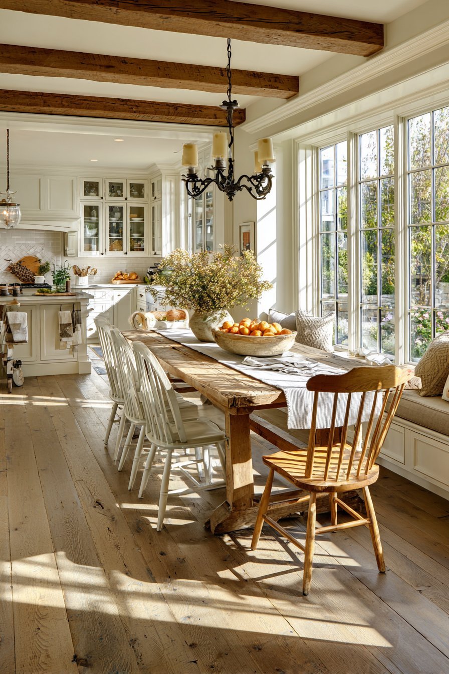 Rustic Farmhouse Dining Integration