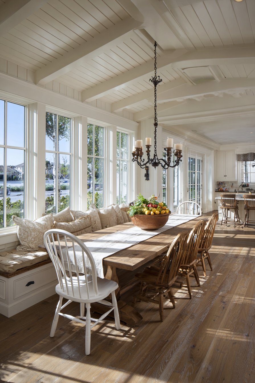 Rustic Farmhouse Dining Integration