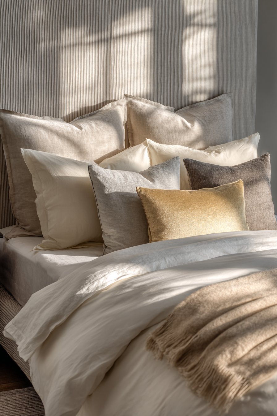 Luxurious Bedding Layers with Egyptian Cotton