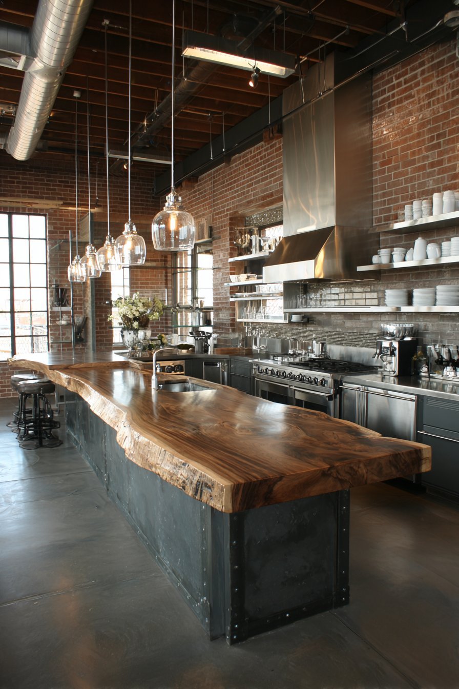 Exposed Steel I-Beam Architecture