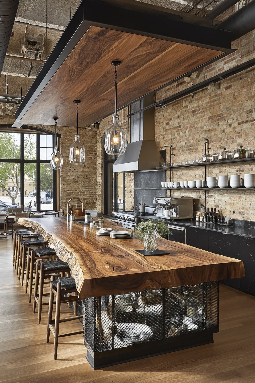 Exposed Steel I-Beam Architecture