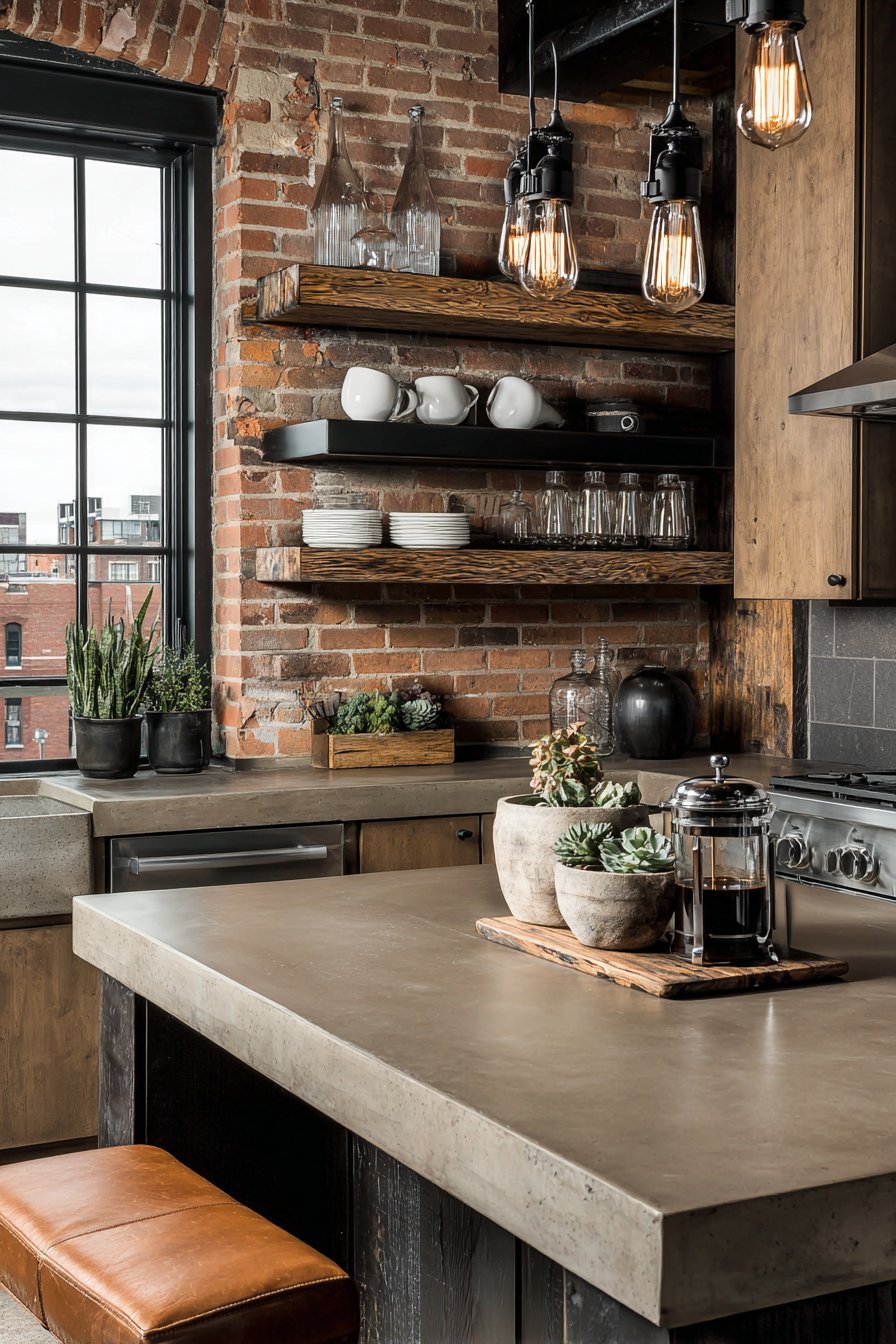 Industrial Modern Exposed Brick