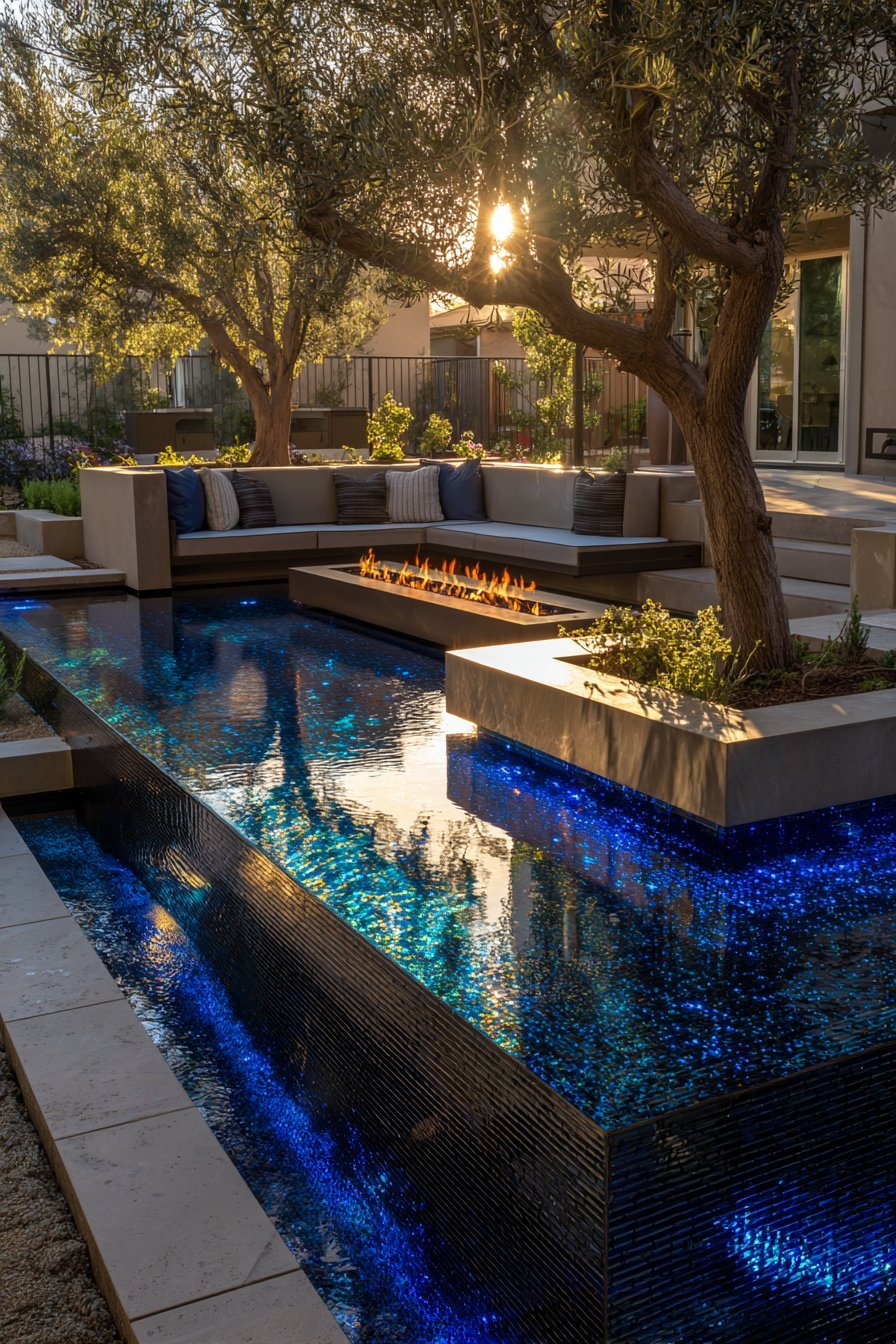 Vanishing Edge Contemporary Pool