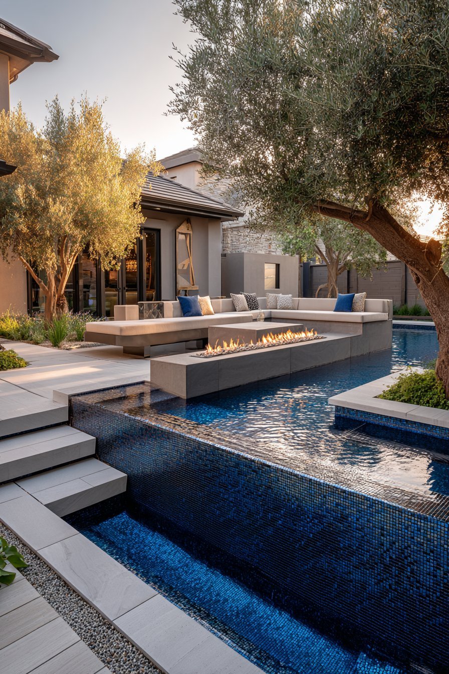 Vanishing Edge Contemporary Pool