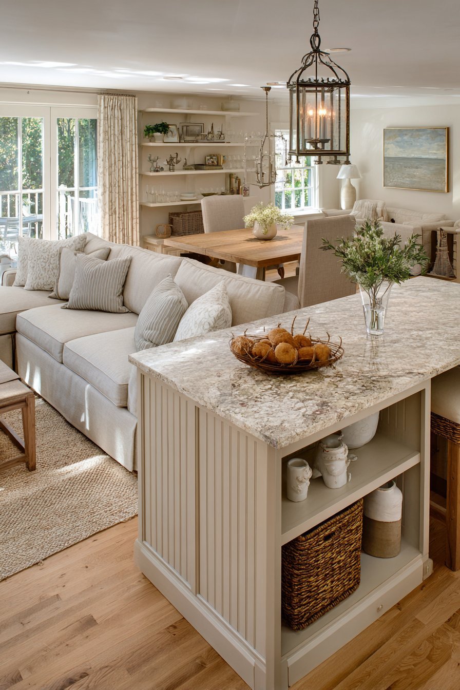 Transitional Cream Island Focus