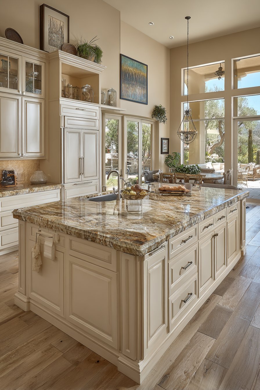 Transitional Cream Island Focus