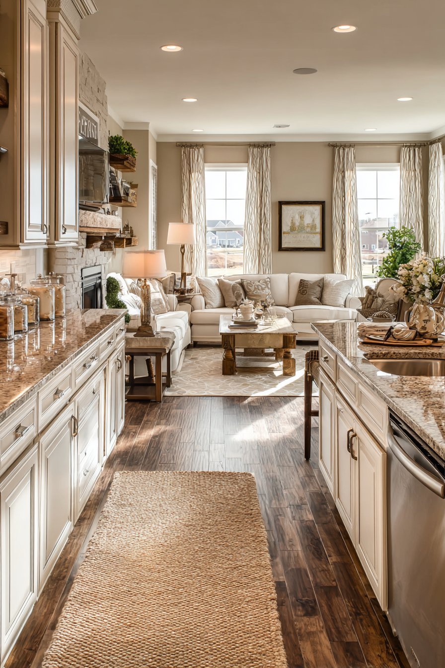 Transitional Cream Island Focus