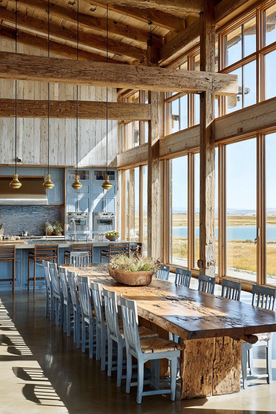 Reclaimed Oak Harvest Table