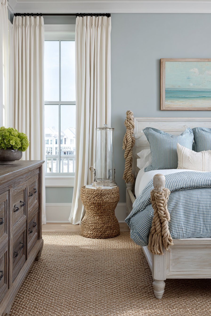 Coastal Whitewashed Wood