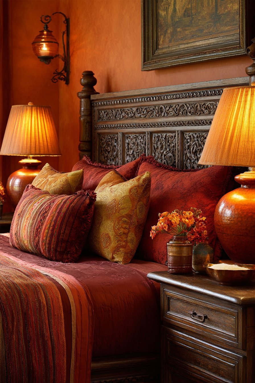 Carved Teak with Jewel-Tone Richness