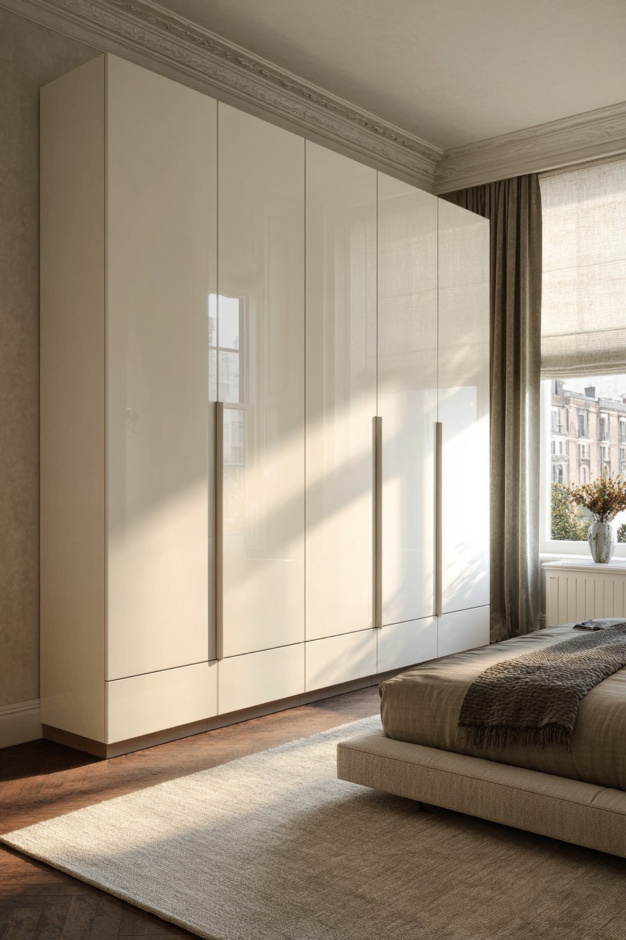 Japandi Zen Minimalism with Pale Wood Grain