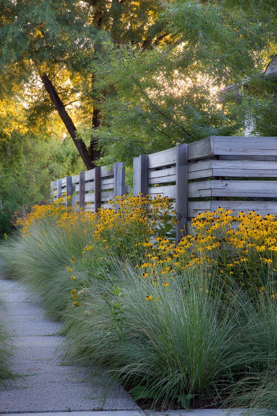Modern Horizontal Cedar Privacy Fence