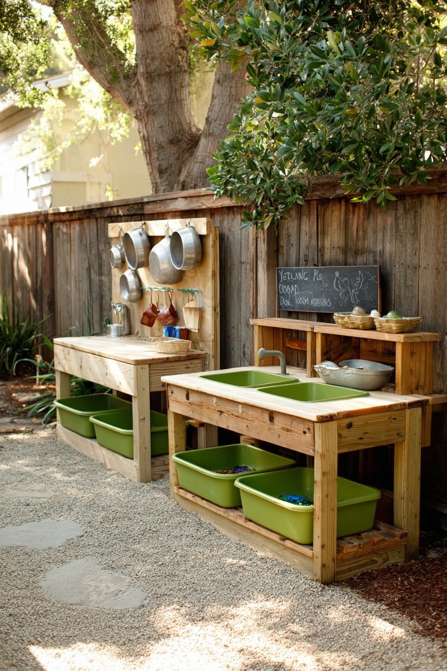 Reclaimed Wood Mud Kitchen