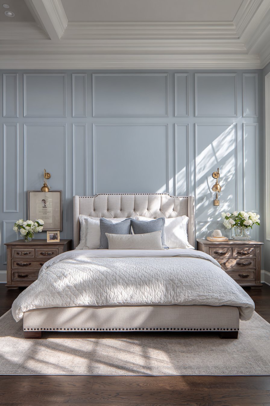 Architectural Headboard Wall Treatment