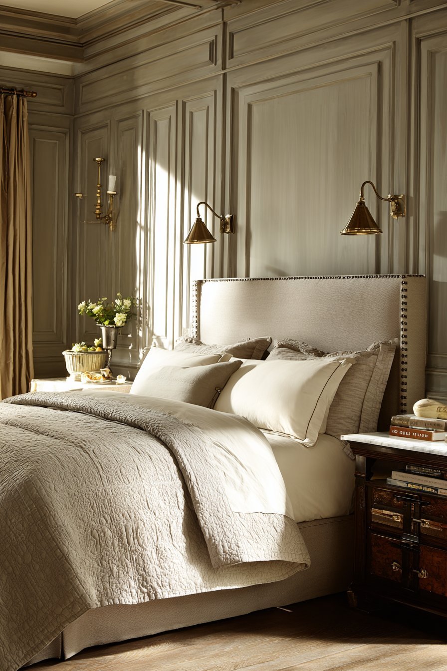 Architectural Headboard Wall Treatment