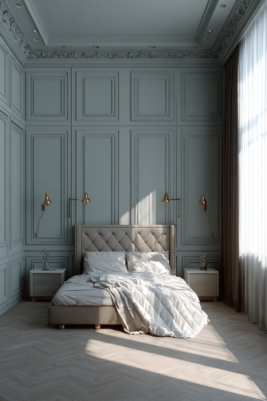 Architectural Headboard Wall Treatment