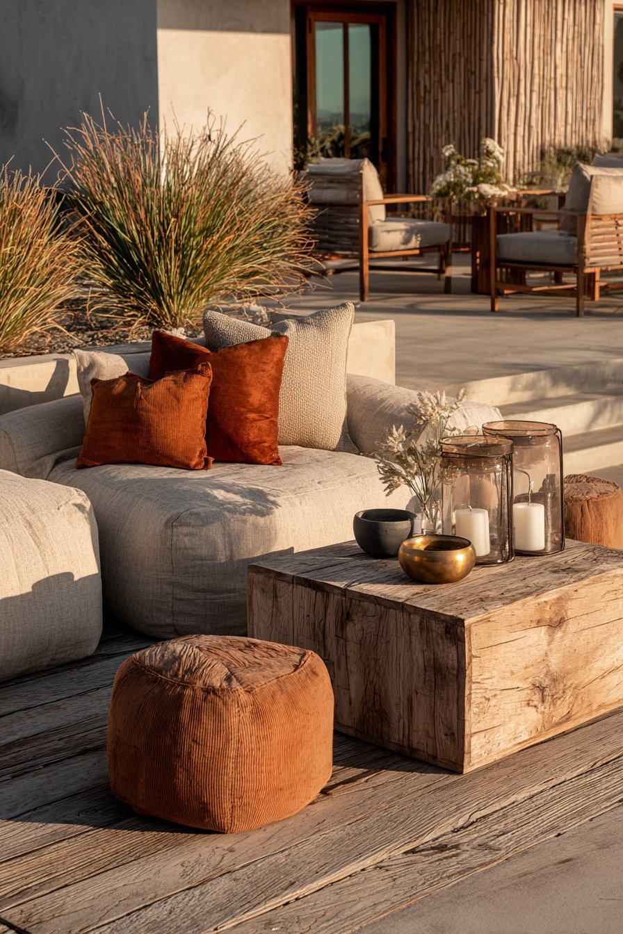 Teak Platform Meditation Corner