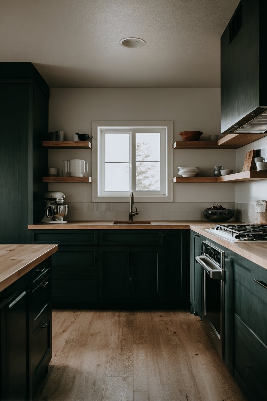 Scandinavian Teal and Blonde Birch