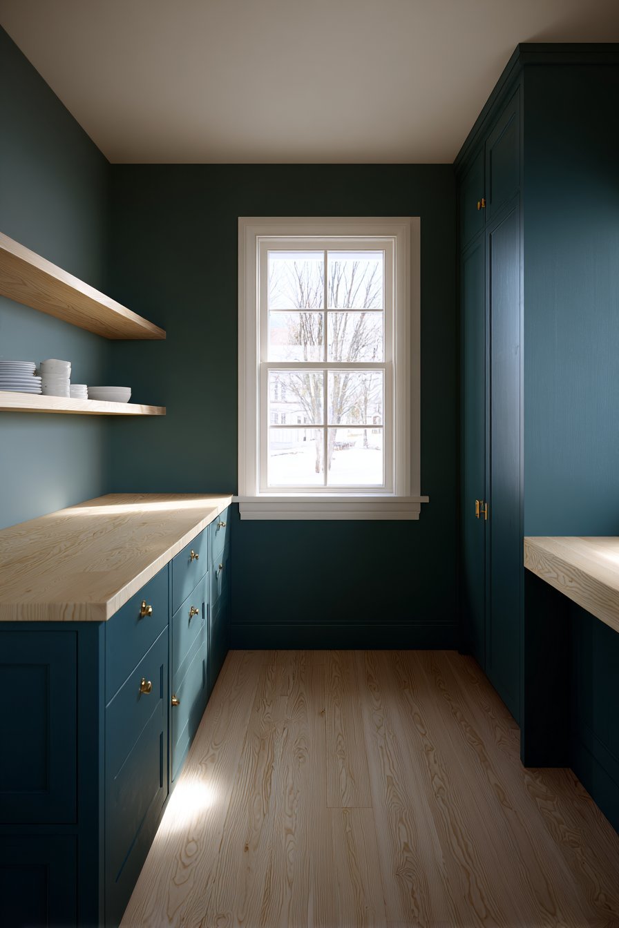 Scandinavian Teal and Blonde Birch