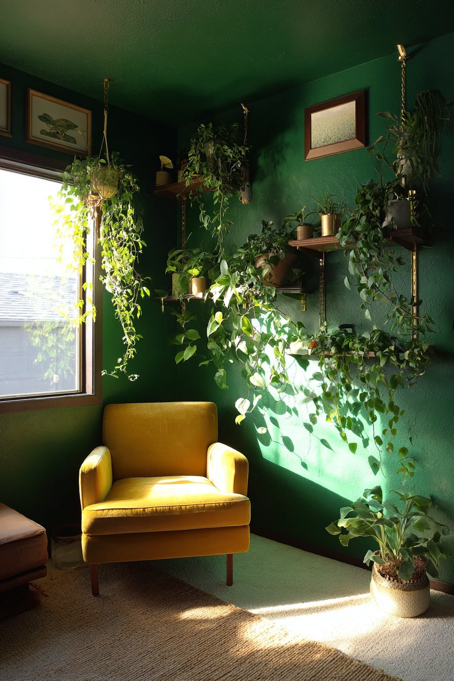 Indoor Jungle Plant Corner