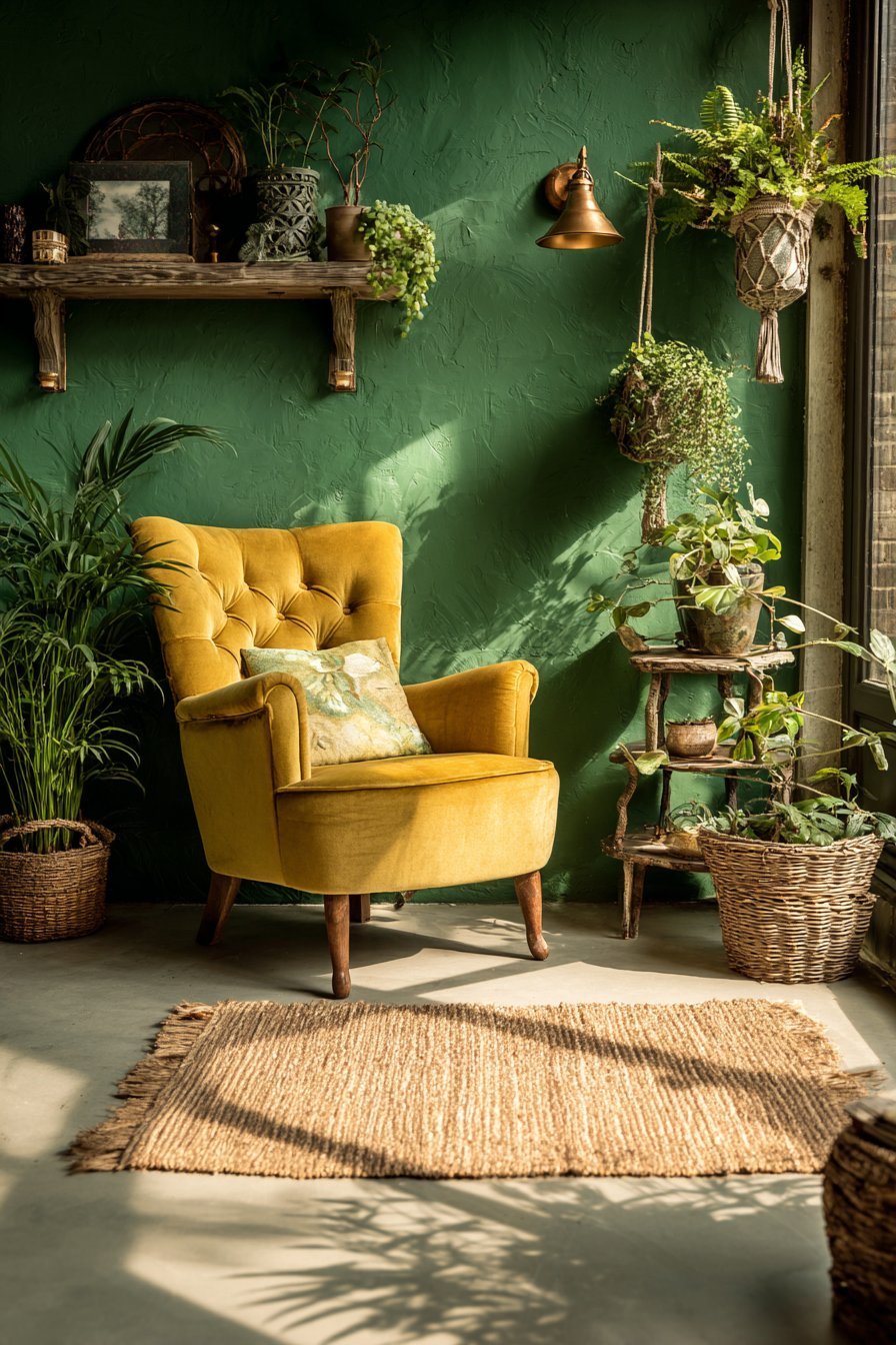 Indoor Jungle Plant Corner