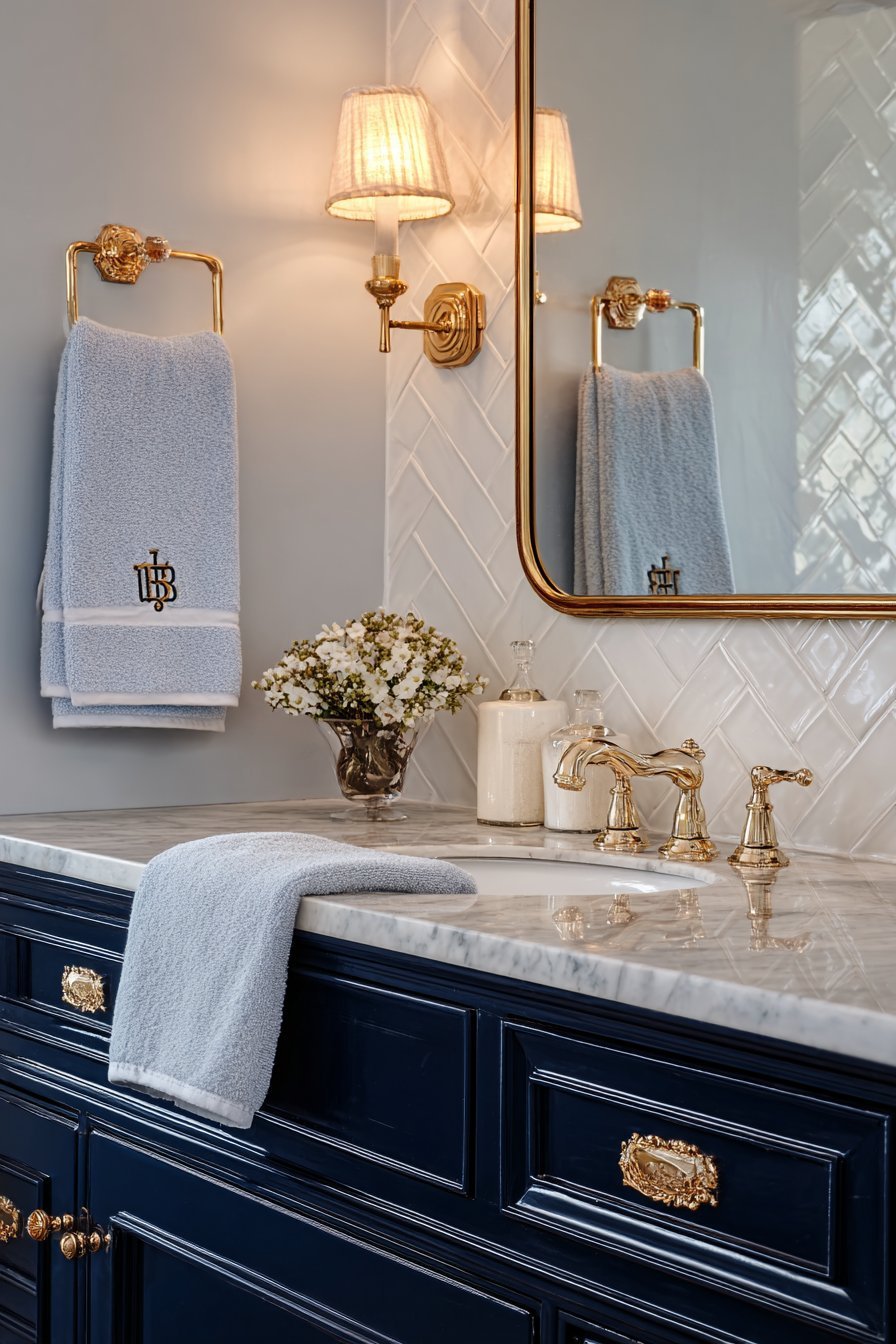 Navy and Gold Sophistication