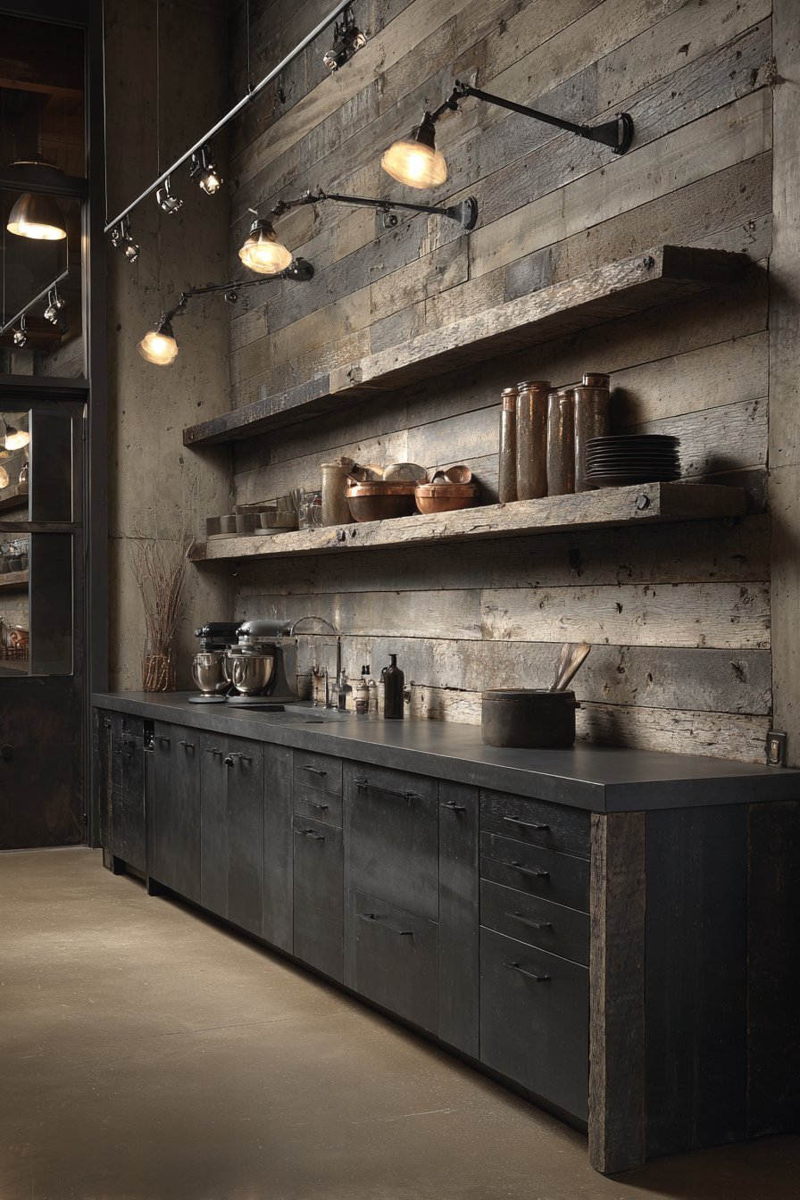 Board-Formed Concrete Accent Wall