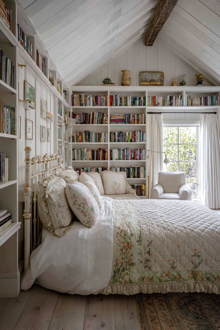 Cottage-Style Library Charm