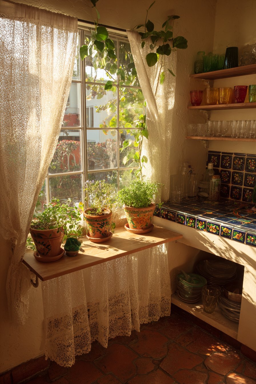Window Herb Garden Area