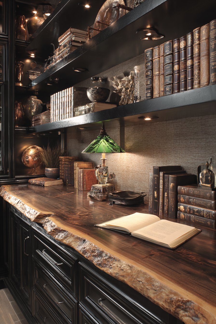 Burgundy Silk Roman Shades With Farmhouse Sink