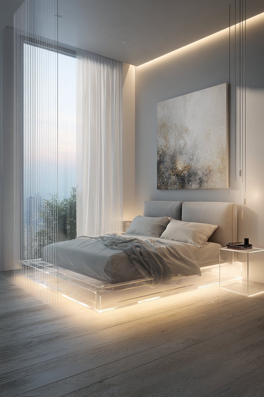 Floating Platform with LED Lighting