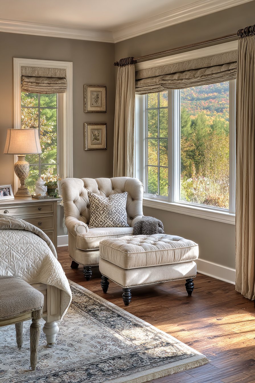  Transitional Wing Chair Arrangement