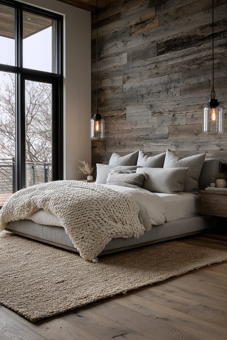 Reclaimed Barn Wood with Modern Industrial Elements