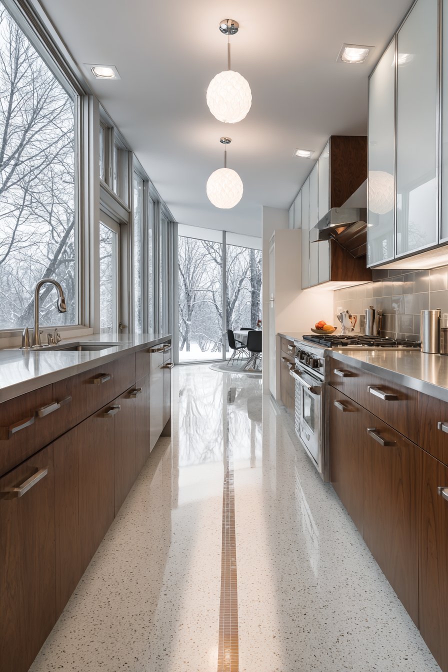 Two-Tone Metallic Sophistication