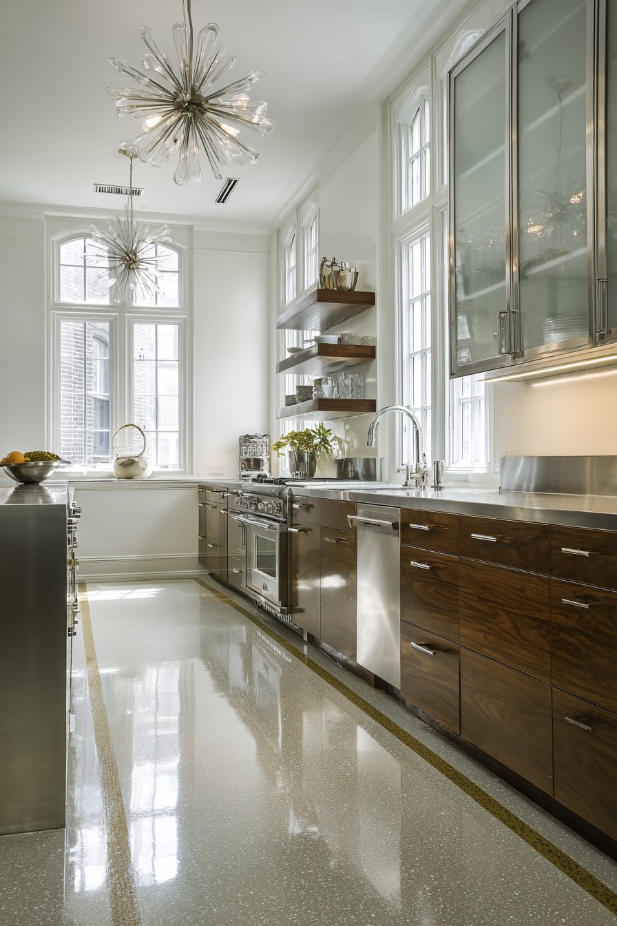 Two-Tone Metallic Sophistication