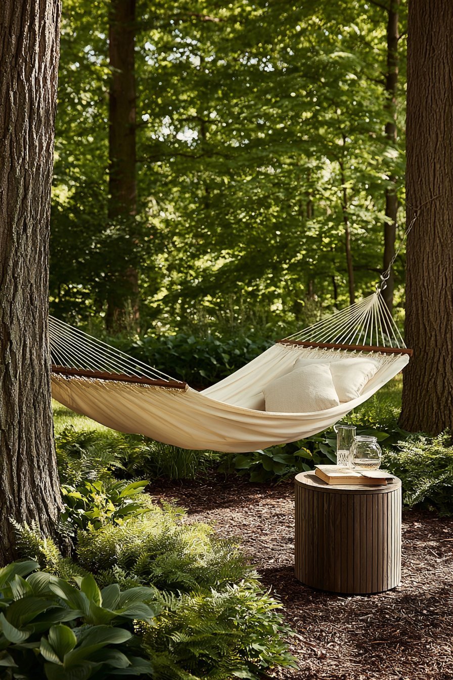 Canvas Hammock Between Trees