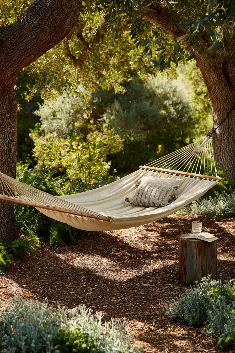 Canvas Hammock Between Trees