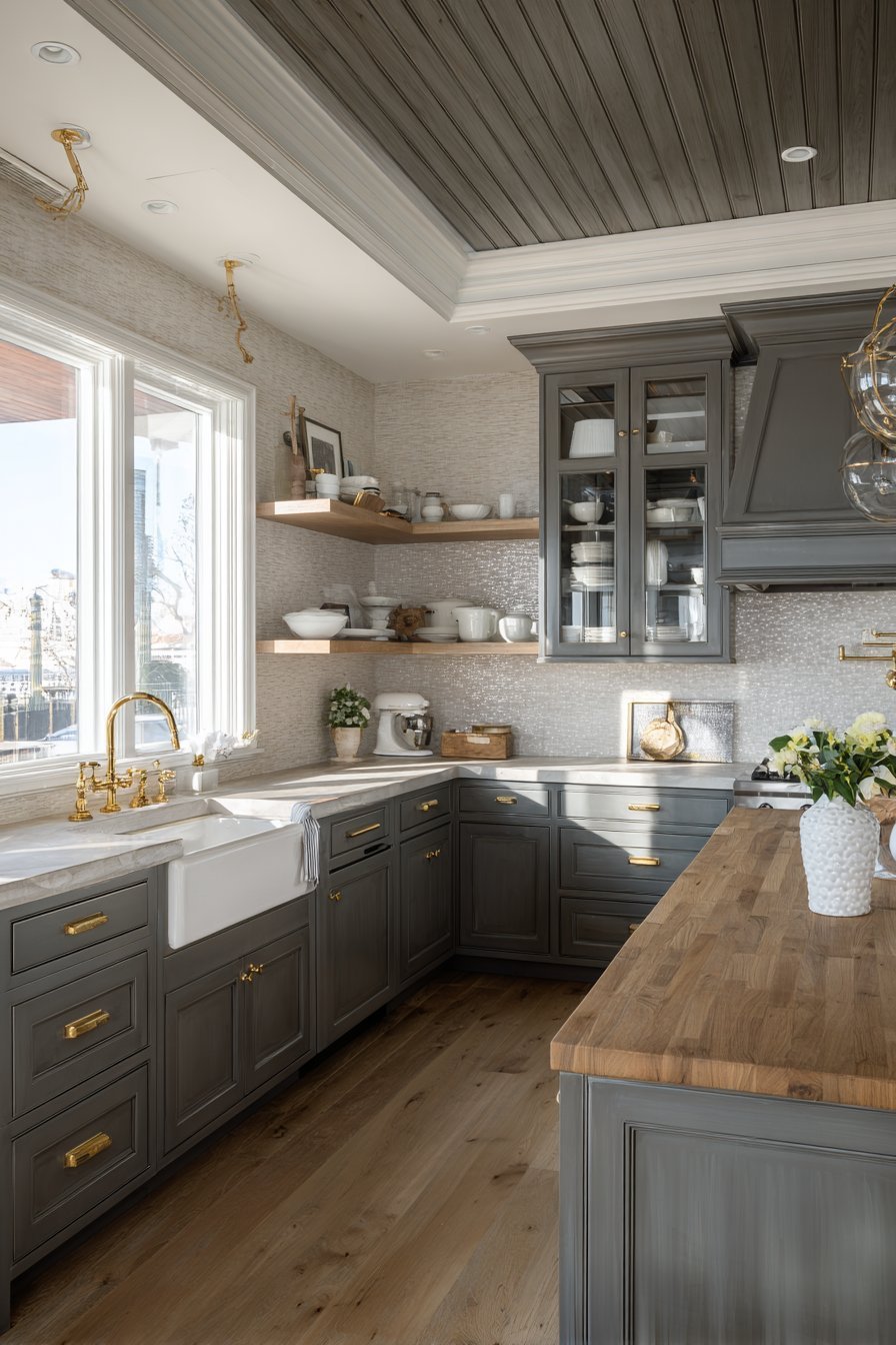 Textured Charcoal with Vertical Extension