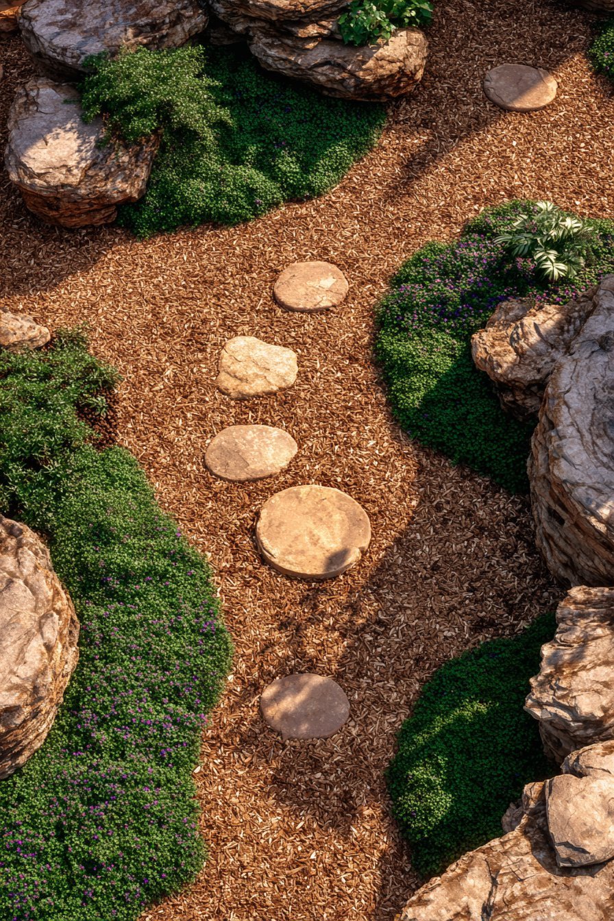 Wood Chip Pathway System