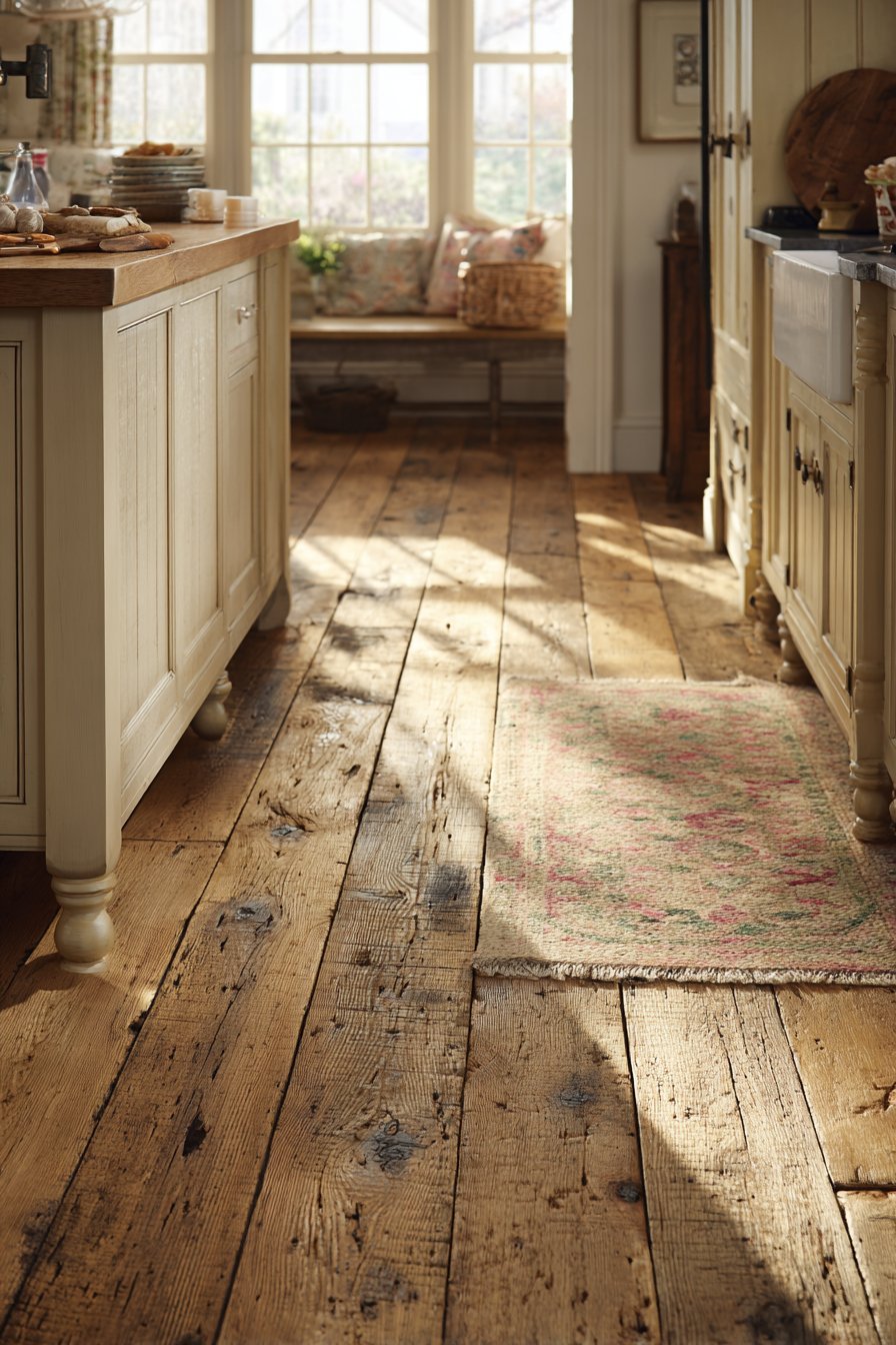 Wide Plank Heart Pine Flooring