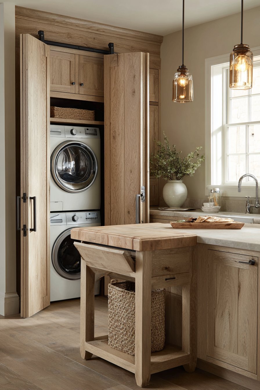 Integrated Laundry Area Kitchen