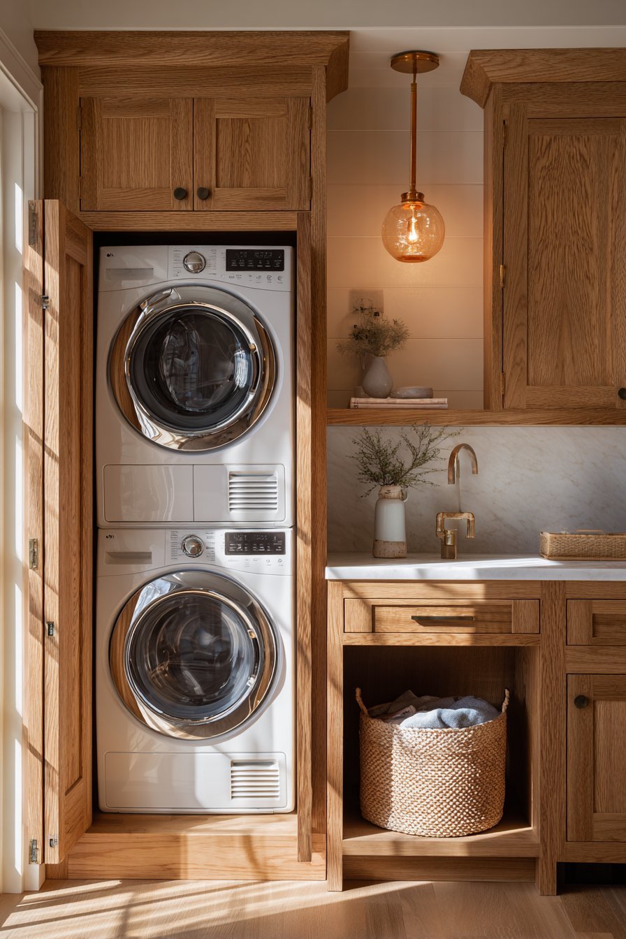 Integrated Laundry Area Kitchen