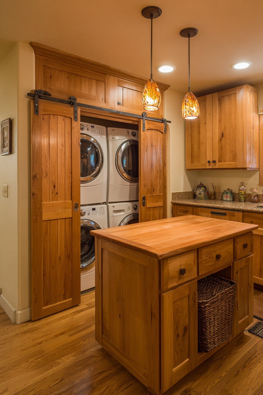 Integrated Laundry Area Kitchen