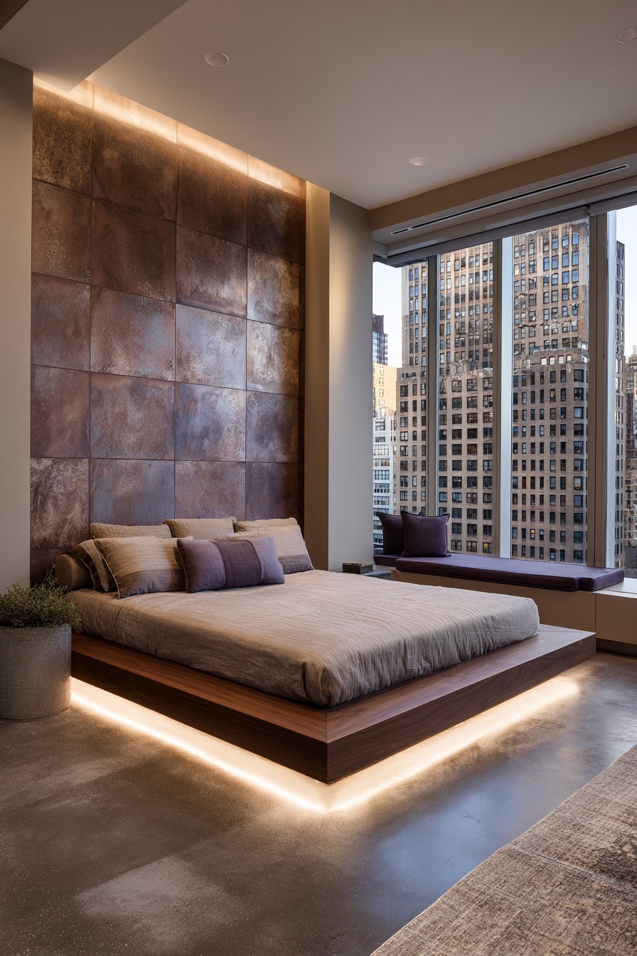 Contemporary Porcelain Tile Feature Wall