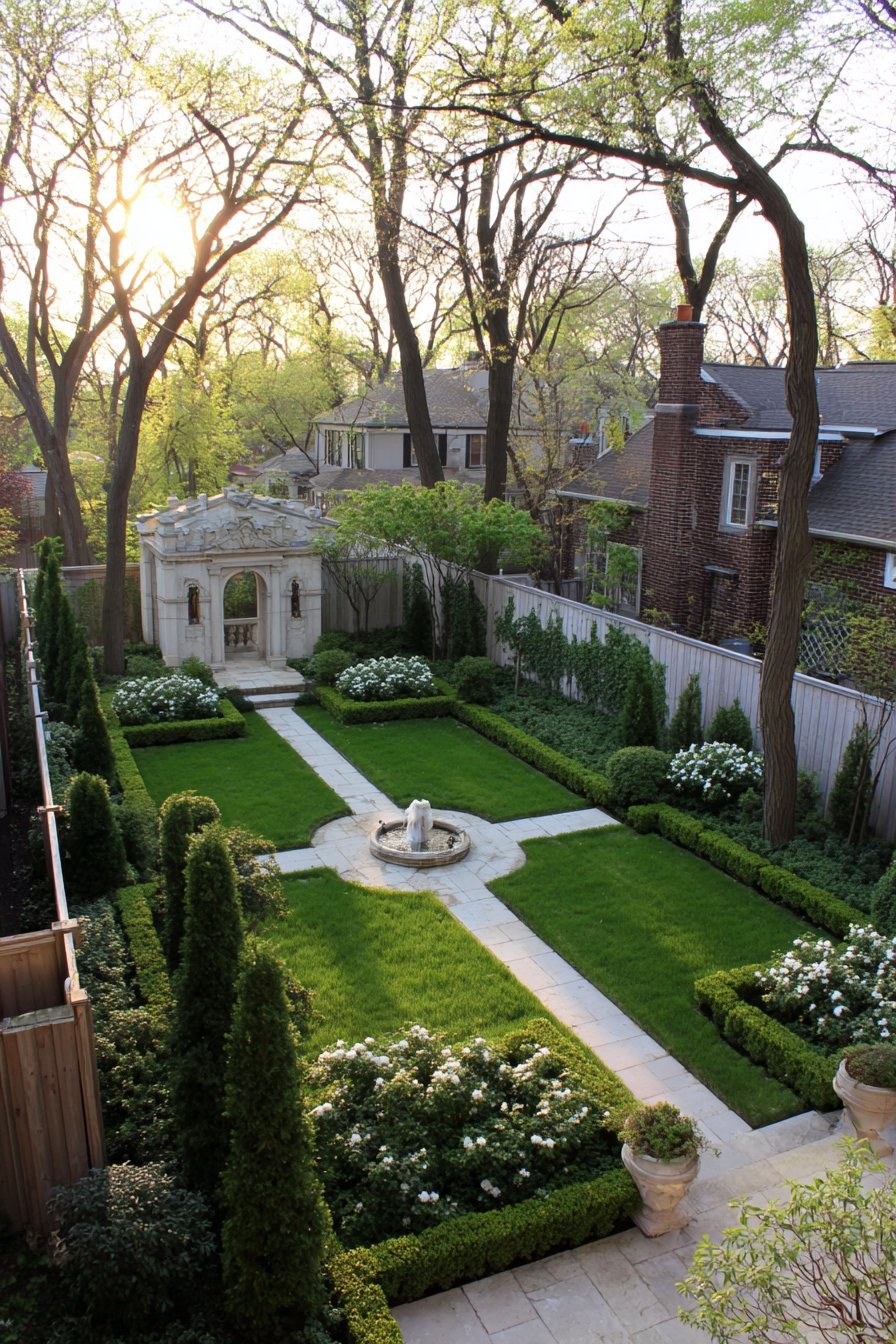 Formal Garden with Geometric Symmetry