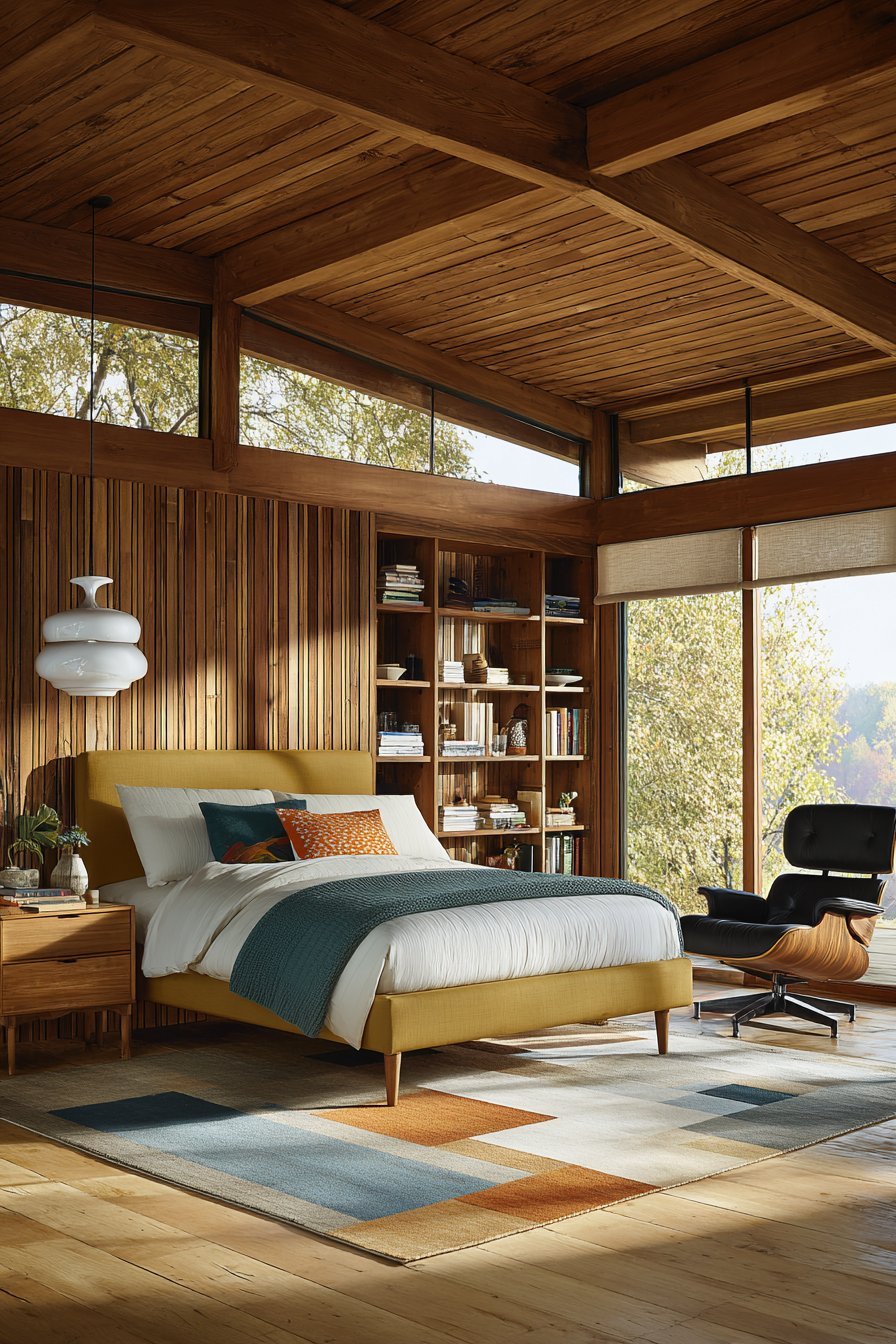 Mid-Century Modern Book Display