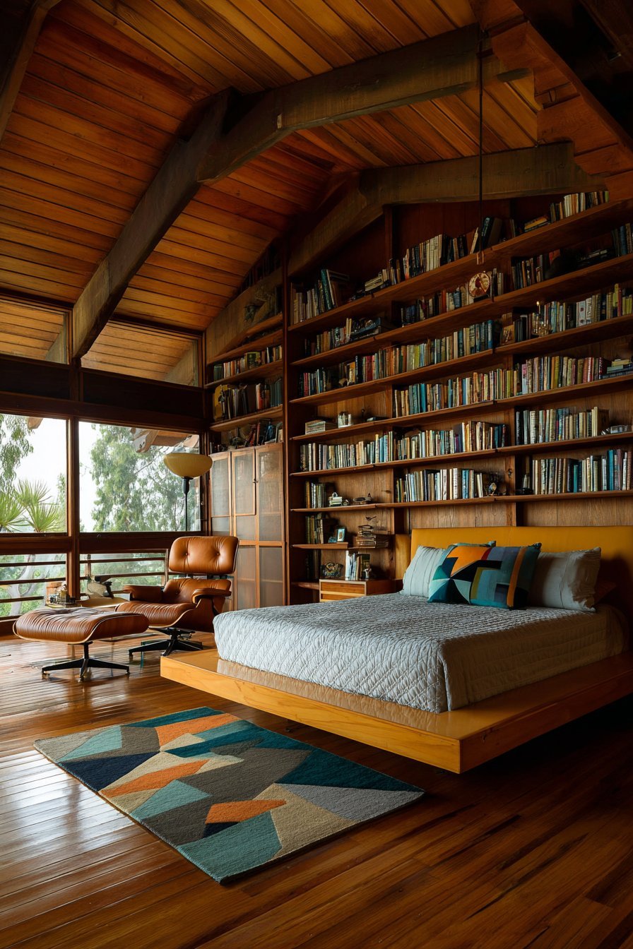 Mid-Century Modern Book Display